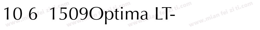 10月6日 1509Optima LT字体转换
